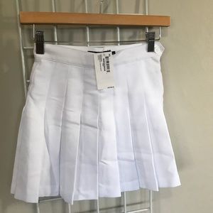 NWT American Apparel White Tennis Skirt XS